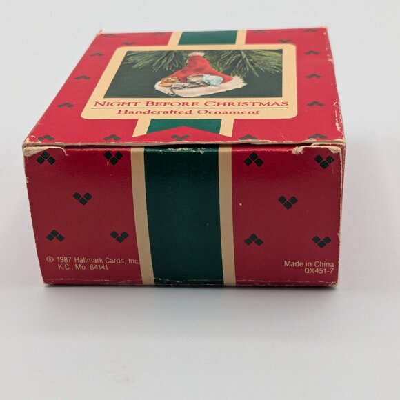Hallmark Keepsake Night Before Christmas 1987, Vintage Santa Hat Ornament - Picture 9 of 11
